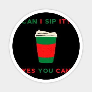 Retro Coffee Can I Kick it Magnet